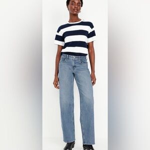 Old Navy Women's Mid-Rise Wide Leg Jeans
